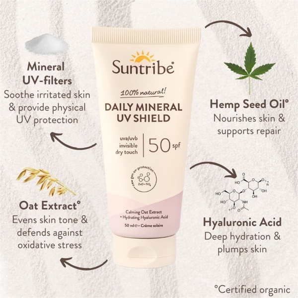 2026 Suntribe Bio Minéraux Écran UV SPF 50 STSSUV